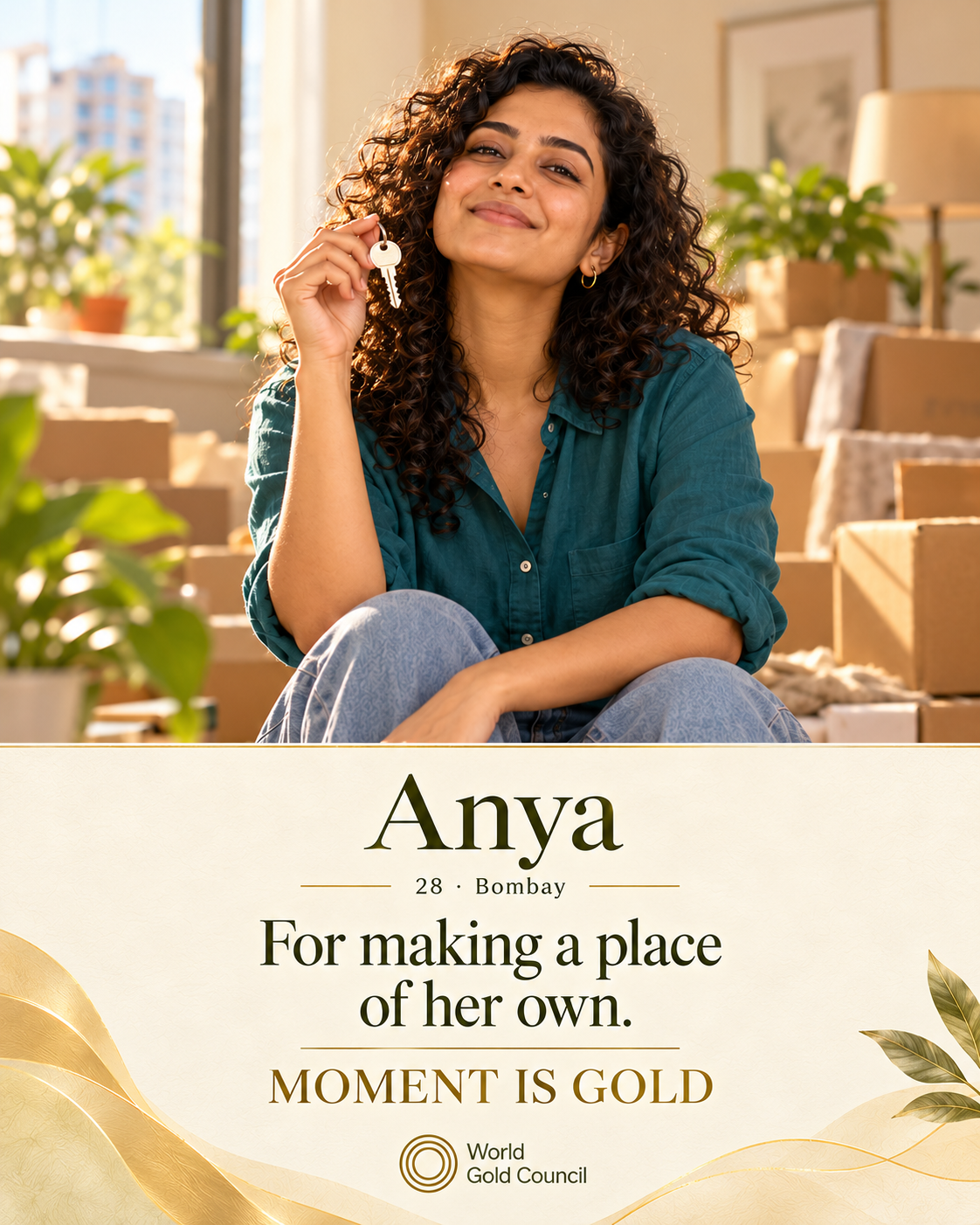 Moment is Gold campaign story for Anya, age 28, Bombay, for making a place of her own